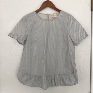 Sezane seersucker blouse